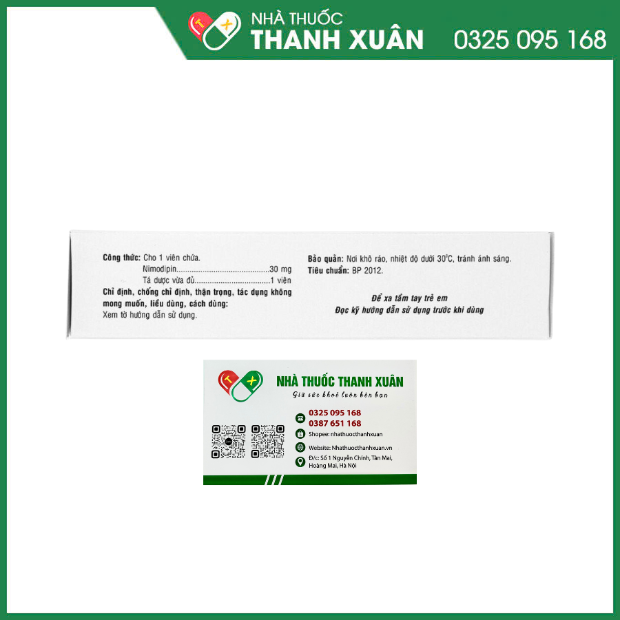VinMotop 30mg trị thiếu máu cục bộ