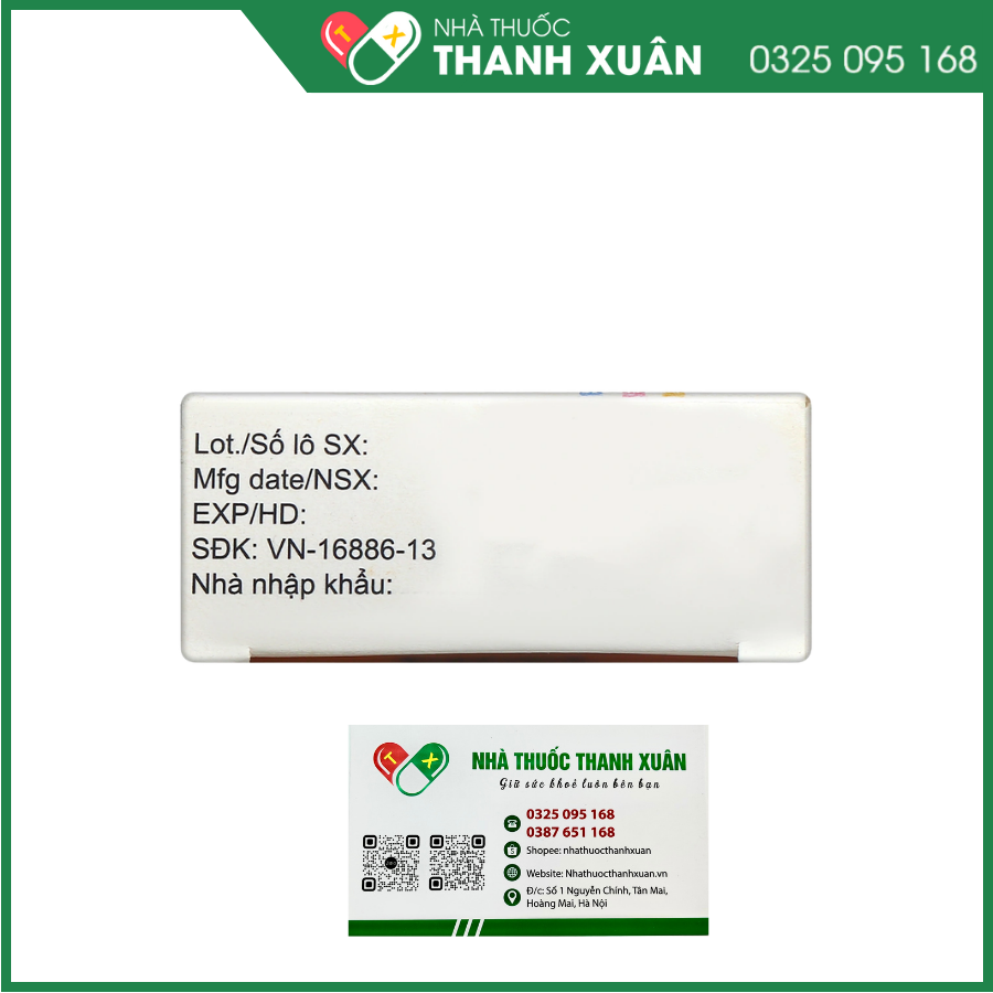 Vixam 75 mg phòng huyết khối động mạch