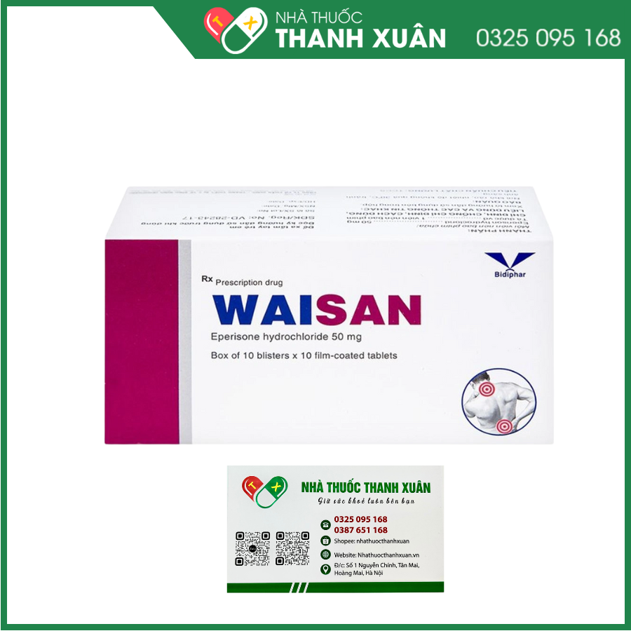 Waisan cải thiện triệu chứng tăng trương lực cơ