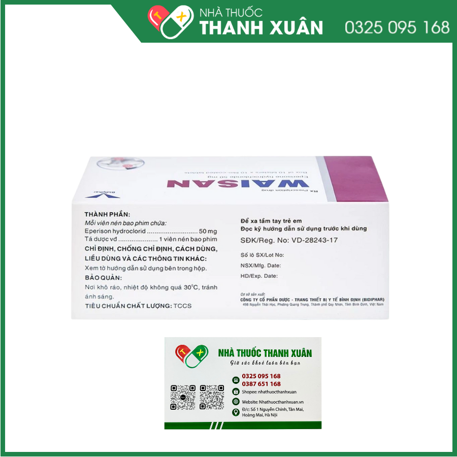 Waisan cải thiện triệu chứng tăng trương lực cơ