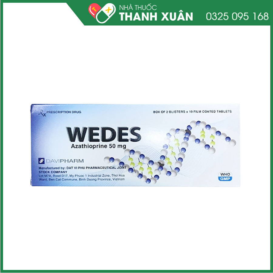 Thuốc Wedes ức chế miễn dịch, chống thải ghép