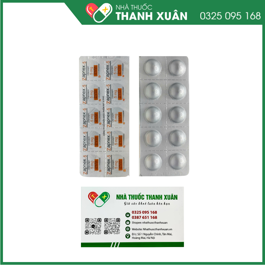 Thuốc Zapnex trị tâm thần phân liệt, rối loạn lưỡng cực