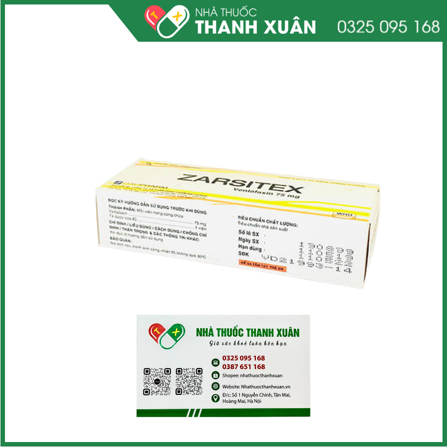 Zarsitex điều trị trầm cảm