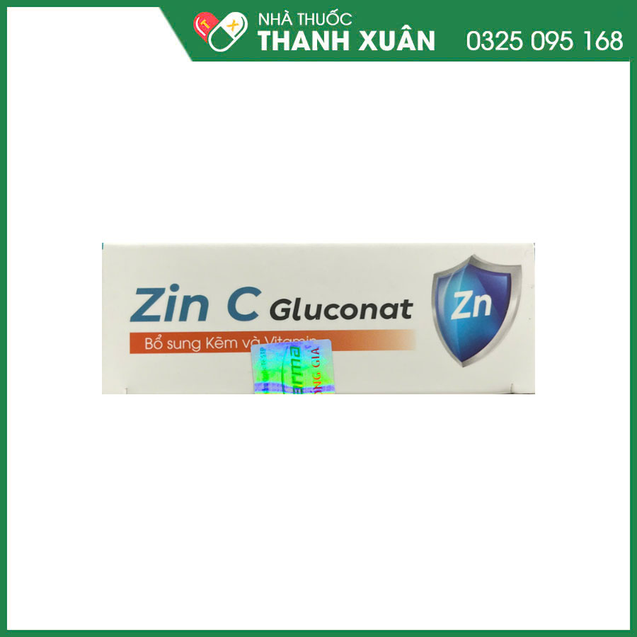 Zin C Gluconat giúp bổ sung kẽm và vitamin giúp ăn ngon, hỗ trợ tăng cường sức đề kháng cho cơ thể