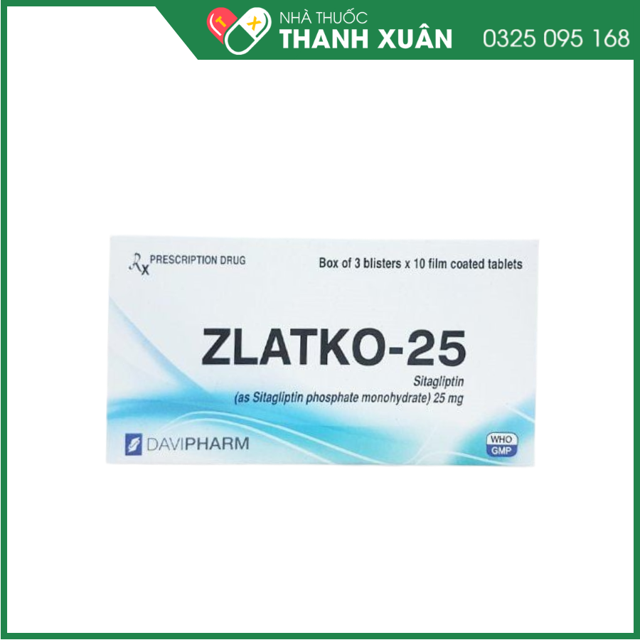 Zlatko-25 điều trị đái tháo đường tuýp 2