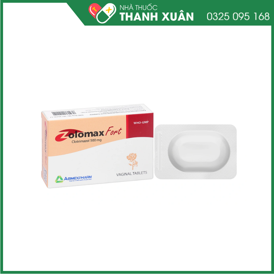 Zolomax Fort 500mg điều trị nấm Candida