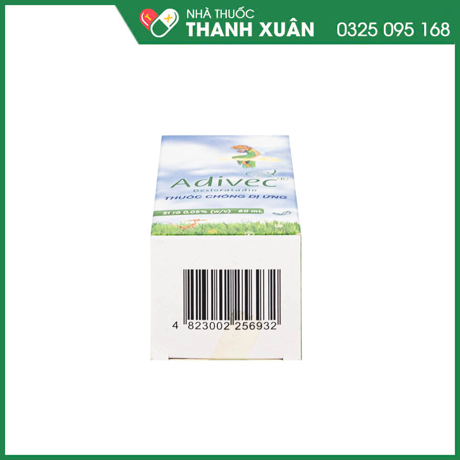 Adivec 0.5mg thuốc giảm triệu chứng viêm mũi, mề đay