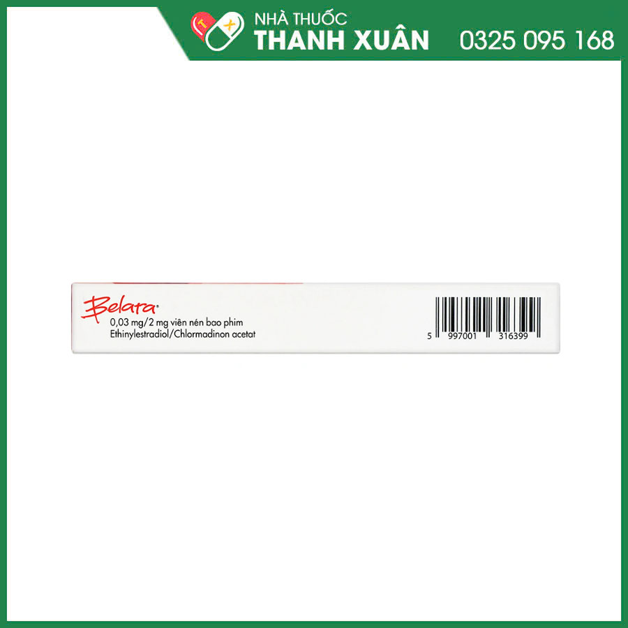 Belara 0.03mg/2mg thuốc tránh thai hằng ngày