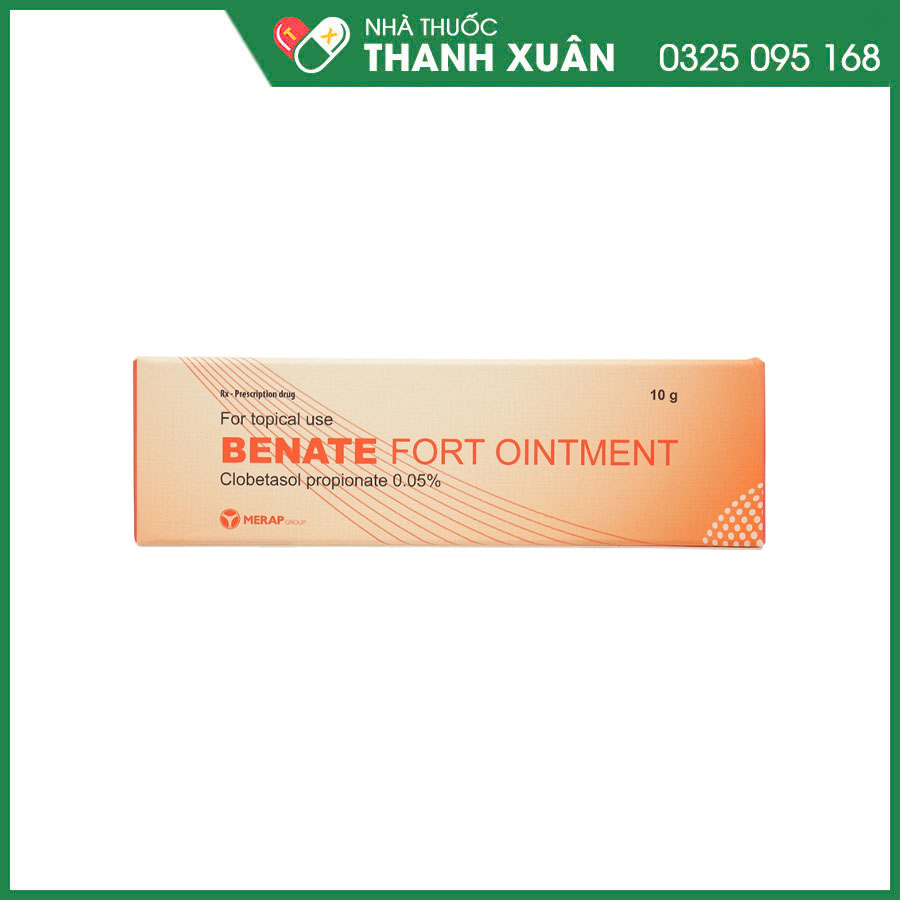 Benate Fort Ointment 0,05% thuốc mỡ bôi da giảm viêm và ngứa da