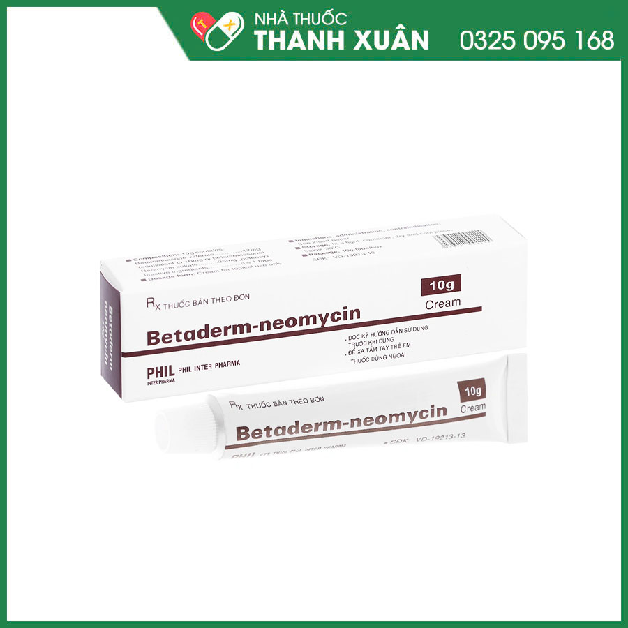 Betaderm-neomycin kem bôi điều trị viêm da do dị ứng, do nhiễm trùng