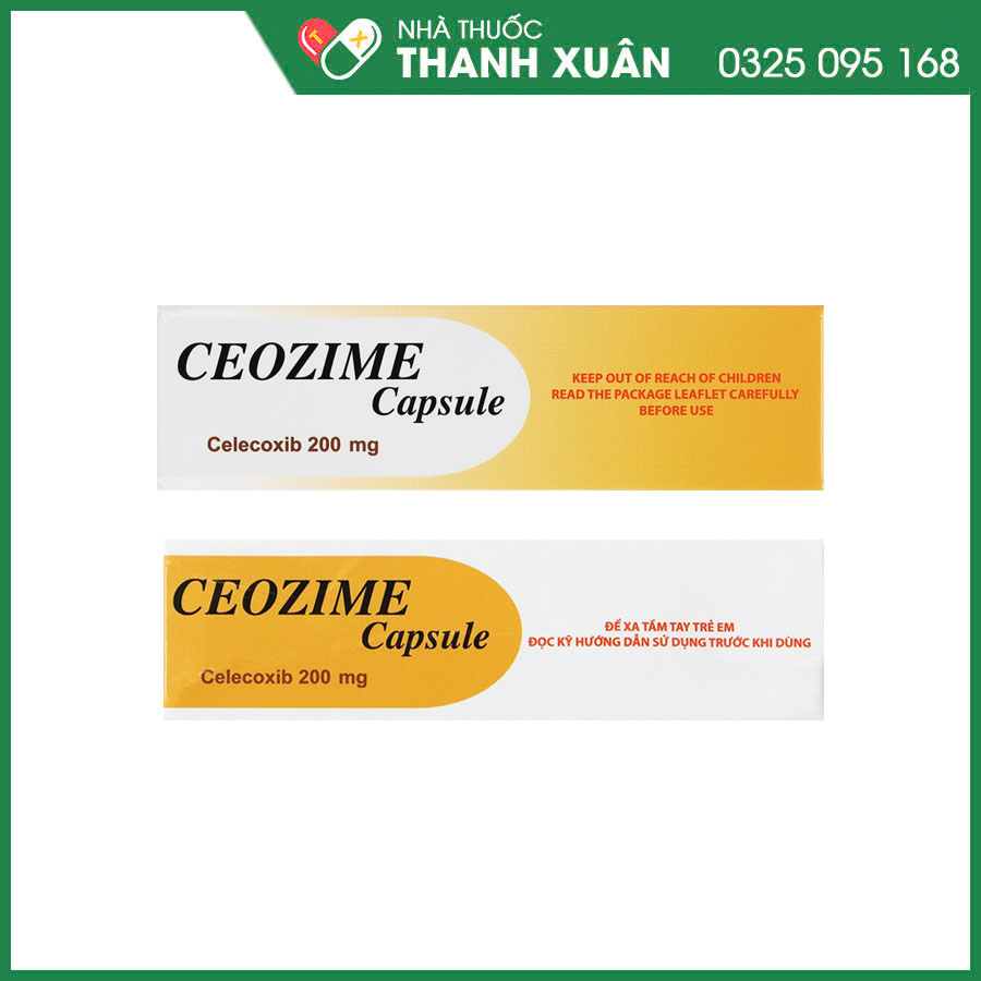 Ceozime Capsule 200mg thuốc điều trị chứng thoái hóa khớp, viêm khớp dạng thấp