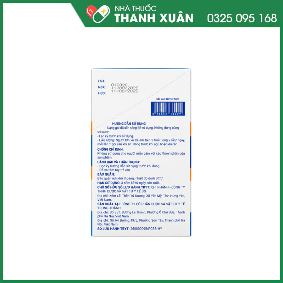 Datrigas giúp hỗ trợ giảm tình trạng trào ngược, đầy bụng, bảo vệ vết loét dạ dày