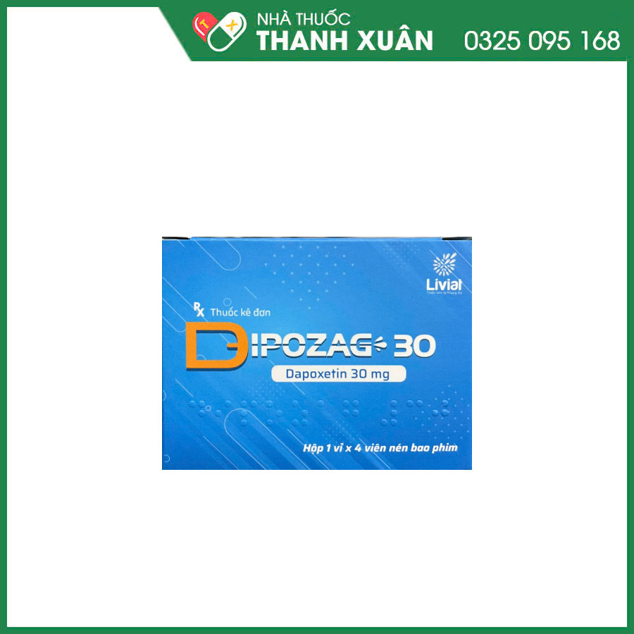 Dipozag 30 thuốc điều trị xuất tinh sớm