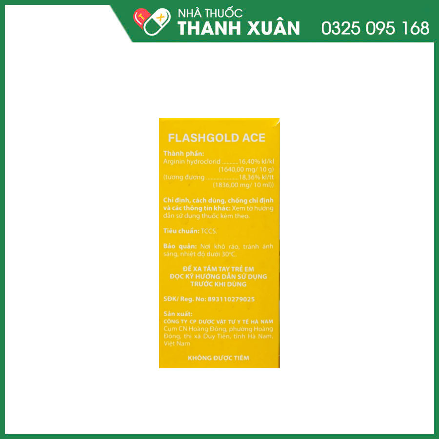 Flashgold ACE thuốc điều trị rối loạn tiêu hoá, suy nhược chức năng và tăng amoniac máu