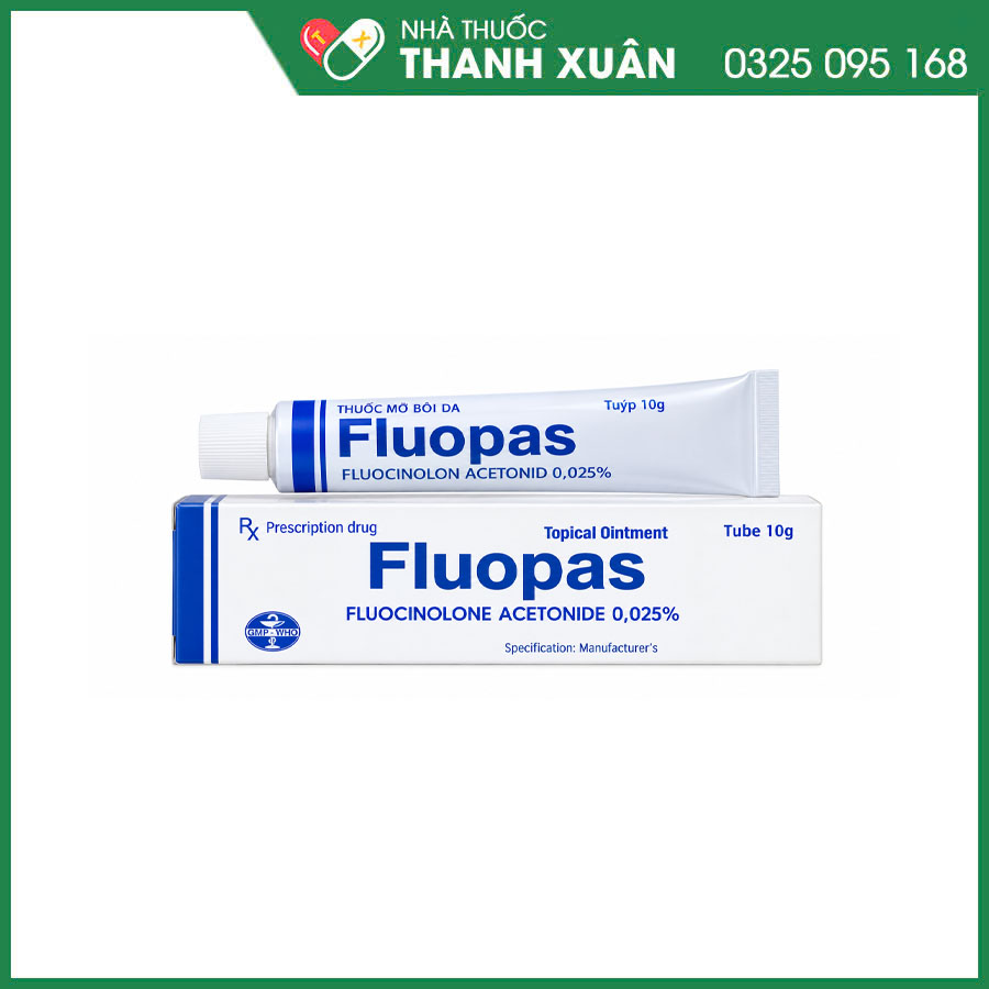 Fluopas thuốc điều trị triệu chứng viêm và ngứa của các bệnh ngoài da đáp ứng với corticoid