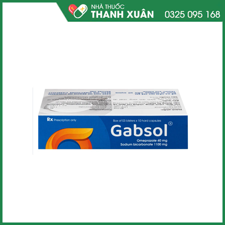 Gabsol thuốc điều trị loét dạ dày- tá tràng và trào ngược dạ dày thực quản GERD, viêm thực quản ăn mòn
