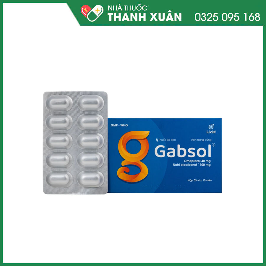 Gabsol thuốc điều trị loét dạ dày- tá tràng và trào ngược dạ dày thực quản GERD, viêm thực quản ăn mòn