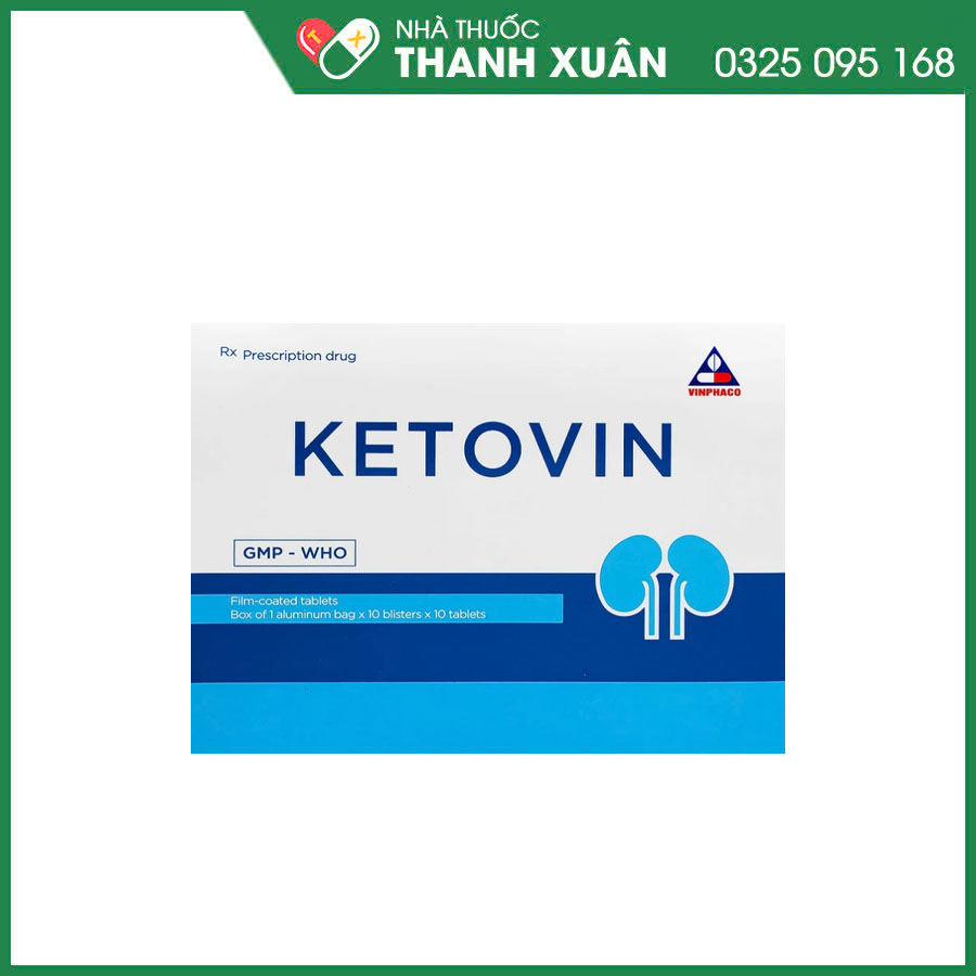 Ketovin thuốc phòng ngừa và điều trị rối loạn chuyển hóa protein trong suy thận mạn