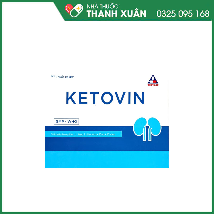 Ketovin thuốc phòng ngừa và điều trị rối loạn chuyển hóa protein trong suy thận mạn