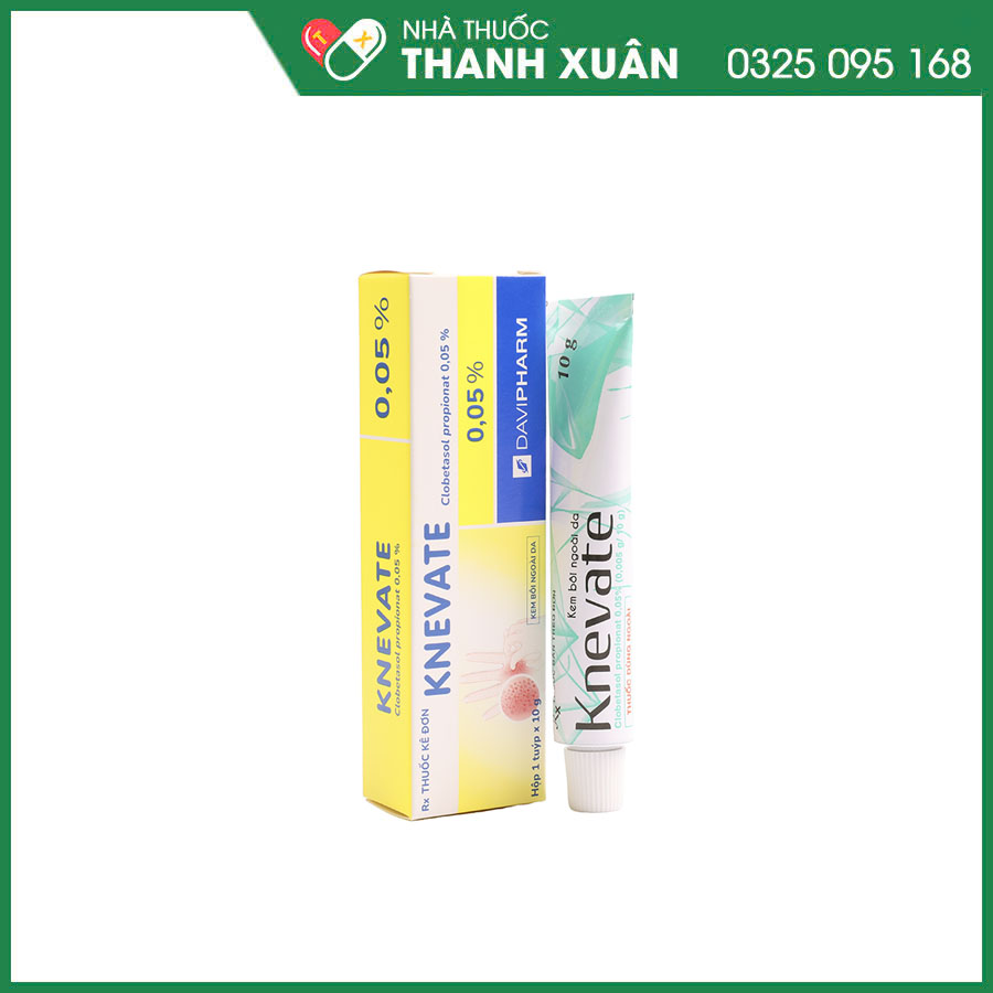 Knevate 0.05% kem bôi da điều trị tình trạng ngứa, vẩy nến, da đóng vảy, mẩn đỏ