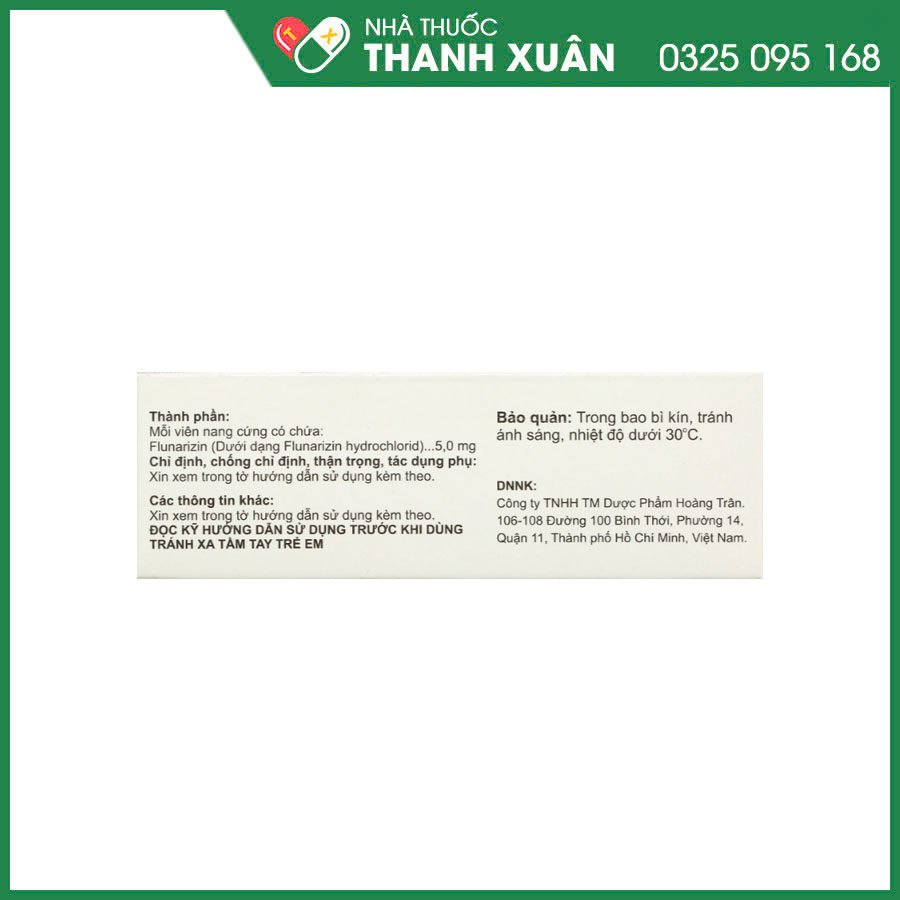Lelocin 5mg thuốc điều trị rối loạn tiền đình, đau nửa đầu