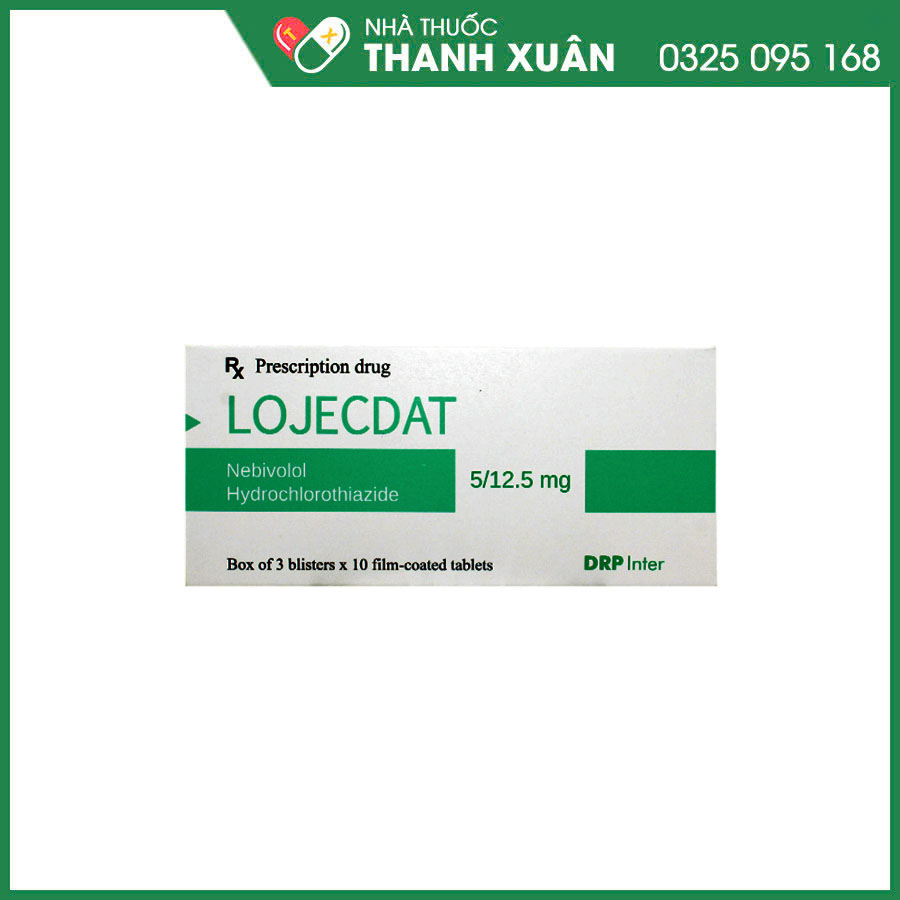 LOJECDAT 5/12.5 mg thuốc điều trị tăng huyết áp vô căn ở người lớn