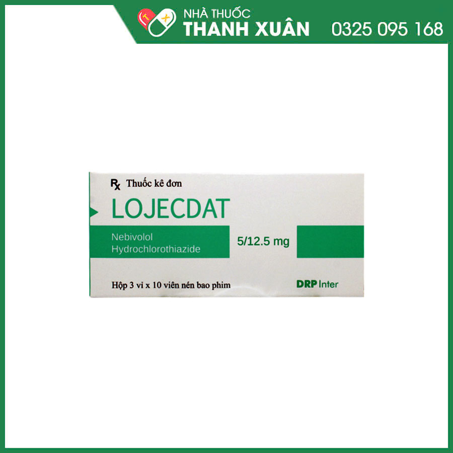 LOJECDAT 5/12.5 mg thuốc điều trị tăng huyết áp vô căn ở người lớn