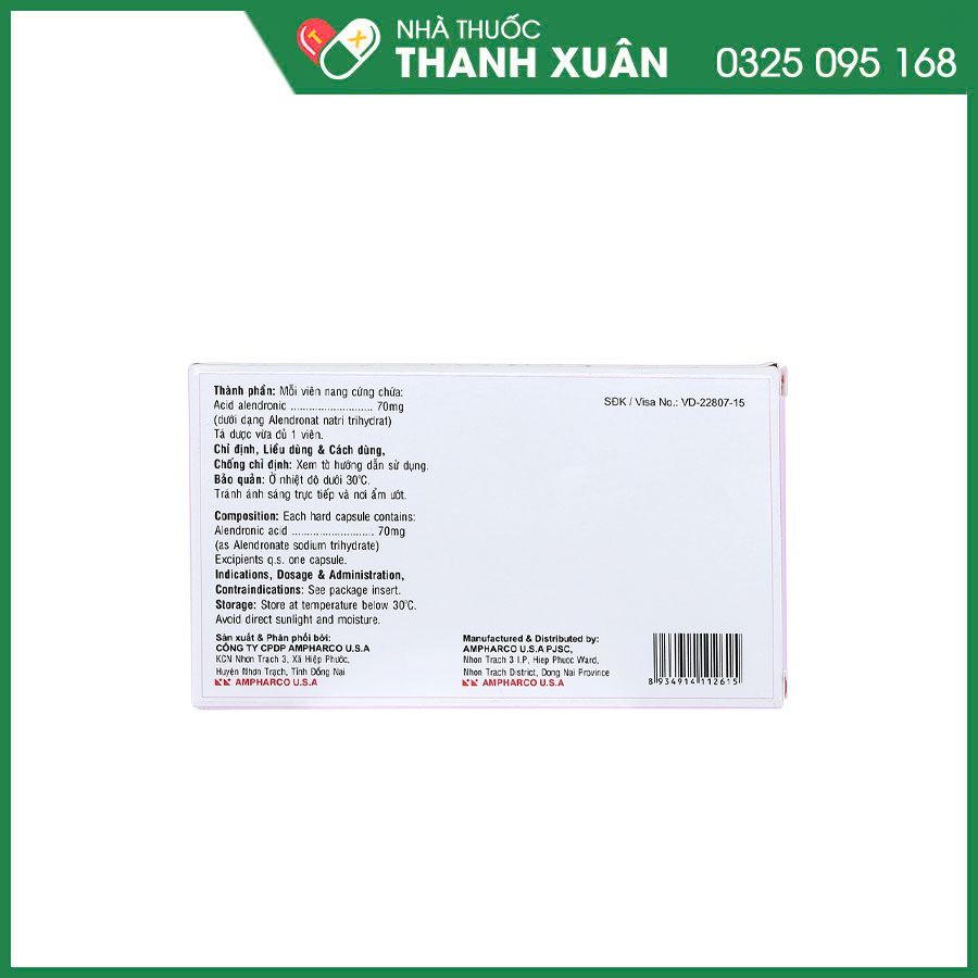 Maxx Women Capsule 70mg thuốc điều trị loãng xương