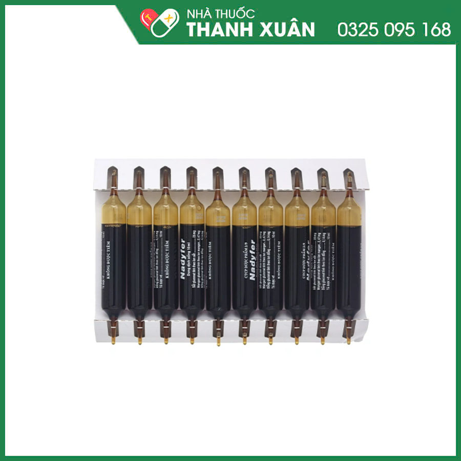 Nadyfer dung dịch uống trị thiếu máu do thiếu sắt
