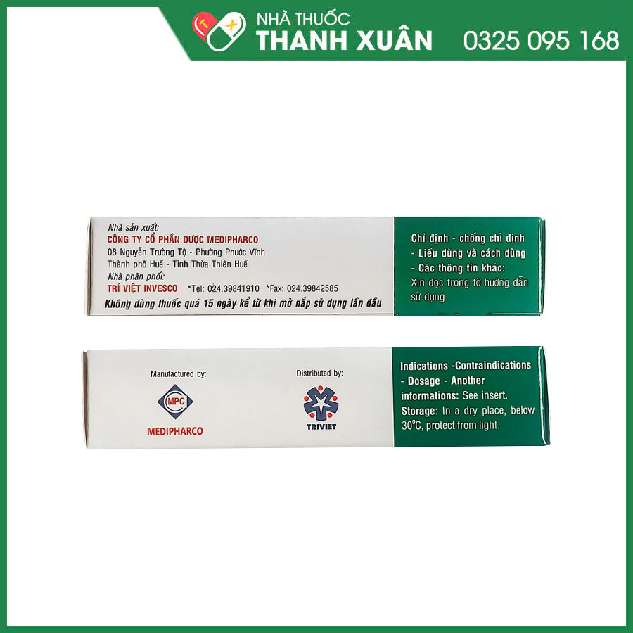 Ofleye 0,3% thuốc mỡ tra mắt điều trị các bệnh nhiễm trùng mắt