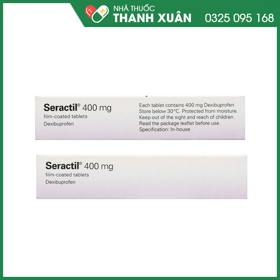Seractil 400mg Film-coated tablets thuốc chống viêm, giảm đau trong viêm khớp