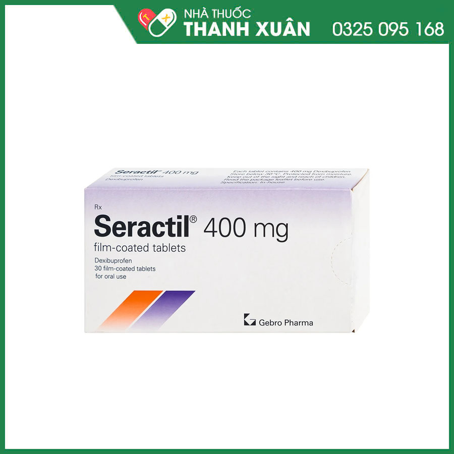 Seractil 400mg Film-coated tablets thuốc chống viêm, giảm đau trong viêm khớp