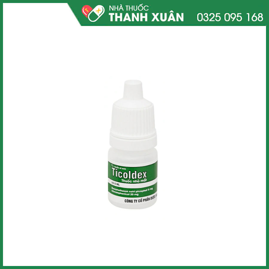 Ticodex thuốc điều trị viêm giác mạc, viêm kết mạc, viêm mống mắt