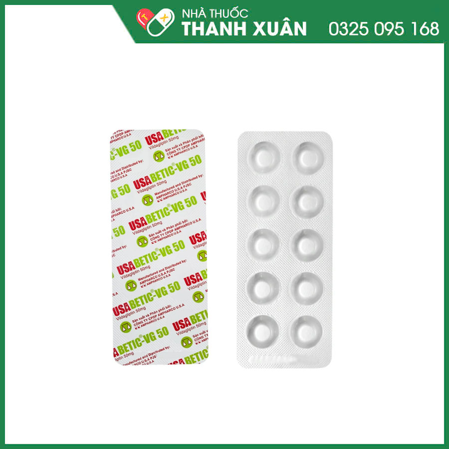 Usabetic-VG 50 thuốc điều trị đái tháo đường